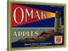 Warshaw Collection of Business Americana Food; Fruit Crate Labels, Omak Fruit Growers-null-Stretched Canvas