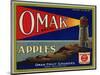 Warshaw Collection of Business Americana Food; Fruit Crate Labels, Omak Fruit Growers-null-Mounted Art Print