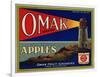 Warshaw Collection of Business Americana Food; Fruit Crate Labels, Omak Fruit Growers-null-Framed Art Print