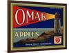 Warshaw Collection of Business Americana Food; Fruit Crate Labels, Omak Fruit Growers-null-Framed Art Print