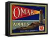 Warshaw Collection of Business Americana Food; Fruit Crate Labels, Omak Fruit Growers-null-Framed Stretched Canvas