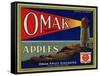 Warshaw Collection of Business Americana Food; Fruit Crate Labels, Omak Fruit Growers-null-Framed Stretched Canvas