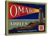 Warshaw Collection of Business Americana Food; Fruit Crate Labels, Omak Fruit Growers-null-Stretched Canvas