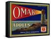 Warshaw Collection of Business Americana Food; Fruit Crate Labels, Omak Fruit Growers-null-Framed Stretched Canvas