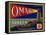 Warshaw Collection of Business Americana Food; Fruit Crate Labels, Omak Fruit Growers-null-Framed Stretched Canvas