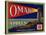 Warshaw Collection of Business Americana Food; Fruit Crate Labels, Omak Fruit Growers-null-Stretched Canvas