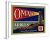 Warshaw Collection of Business Americana Food; Fruit Crate Labels, Omak Fruit Growers-null-Framed Art Print