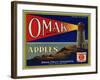 Warshaw Collection of Business Americana Food; Fruit Crate Labels, Omak Fruit Growers-null-Framed Art Print