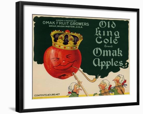 Warshaw Collection of Business Americana Food; Fruit Crate Labels, Omak Fruit Growers-null-Framed Art Print