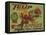 Warshaw Collection of Business Americana Food; Fruit Crate Labels, Perham Fruit Company-null-Framed Stretched Canvas