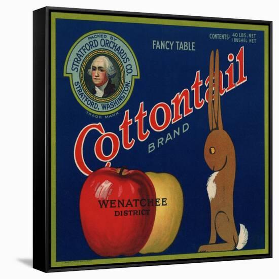 Warshaw Collection of Business Americana Food; Fruit Crate Labels, Stratford Orchards Co.-null-Framed Stretched Canvas