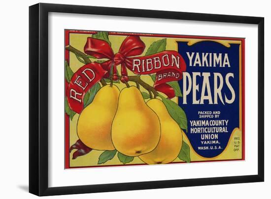 Warshaw Collection of Business Americana Food; Fruit Crate Labels, Yakima Horticultural Union-null-Framed Art Print