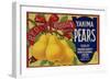 Warshaw Collection of Business Americana Food; Fruit Crate Labels, Yakima Horticultural Union-null-Framed Art Print