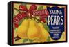 Warshaw Collection of Business Americana Food; Fruit Crate Labels, Yakima Horticultural Union-null-Framed Stretched Canvas