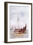 Warship at the Time of King Alfred, 1915-William Lionel Wyllie-Framed Giclee Print