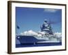 Warship During Us Navy Manuevers Off Hawaii-Carl Mydans-Framed Photographic Print