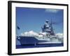 Warship During Us Navy Manuevers Off Hawaii-Carl Mydans-Framed Photographic Print
