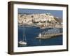 Warship Moored in the Harbour and the Old Town Behind, Tangier, Morocco, North Africa, Africa-Ken Gillham-Framed Photographic Print