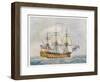 Warship of the British Navy-Pollard-Framed Art Print