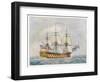 Warship of the British Navy-Pollard-Framed Art Print