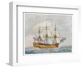 Warship of the British Navy-Pollard-Framed Art Print