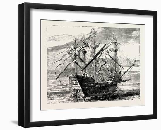 Warship of the Time of Henry VIII-null-Framed Giclee Print