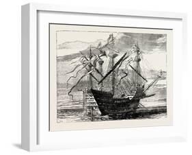 Warship of the Time of Henry VIII-null-Framed Giclee Print