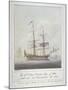 Warship the 'St Olave, 1826-G Yates-Mounted Giclee Print