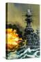 Warship-Wilf Hardy-Stretched Canvas