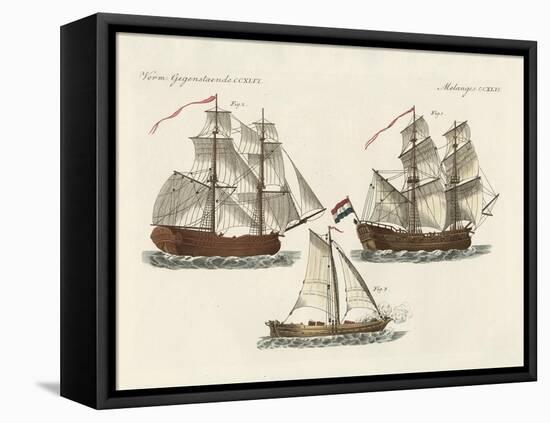 Warships of Different Kinds-null-Framed Stretched Canvas