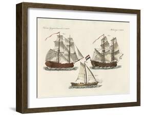 Warships of Different Kinds-null-Framed Giclee Print