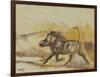 Warthog running, 2014-Francesca Sanders-Framed Giclee Print