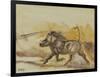 Warthog running, 2014-Francesca Sanders-Framed Giclee Print