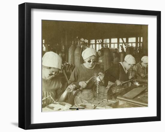 Wartime Economy, Women as Welders During World War I-null-Framed Photographic Print