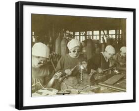 Wartime Economy, Women as Welders During World War I-null-Framed Photographic Print