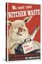 Wartime Pig Food Poster-null-Stretched Canvas