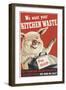 Wartime Pig Food Poster-null-Framed Art Print