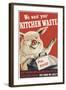 Wartime Pig Food Poster-null-Framed Art Print