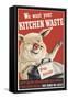 Wartime Pig Food Poster-null-Framed Stretched Canvas