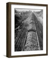 Wartime Railroading: Coal Cars of Freight Train of the Charleston and Western Carolina Line-Alfred Eisenstaedt-Framed Photographic Print