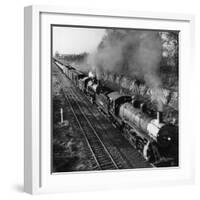 Wartime Railroading: Double-Header on Charleston-Western Carolina Line-Alfred Eisenstaedt-Framed Photographic Print