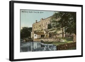 Warwick Castle from the River Avon-null-Framed Photographic Print