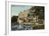 Warwick Castle from the River Avon-null-Framed Photographic Print