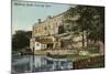 Warwick Castle from the River Avon-null-Mounted Photographic Print