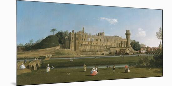 Warwick Castle-Antonio Canaletto-Mounted Giclee Print