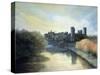 Warwick Castle-Jane Carpanini-Stretched Canvas