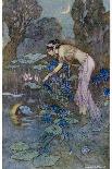 The Queen and the Six Swans-Warwick Goble-Art Print