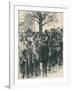 Warwickshire farm labourers' strike: meeting at Whitnash, 1872 (1906)-William Rainey-Framed Giclee Print