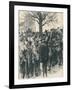 Warwickshire farm labourers' strike: meeting at Whitnash, 1872 (1906)-William Rainey-Framed Giclee Print