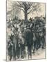 Warwickshire farm labourers' strike: meeting at Whitnash, 1872 (1906)-William Rainey-Mounted Giclee Print
